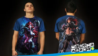 Футболки с полной запечаткой: league of legends katarina